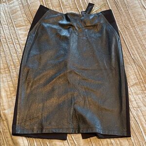 The Limited Black Metallic Pencil Skirt